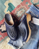 Vintage 70's Woven Clogs: Alternate View #1