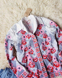 Vintage Bohemian Romance Top: Alternate View #2