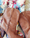 Vintage Braided Booties: Alternate View #2