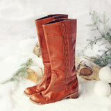 Vintage Braided Campus Boots: Alternate View #1