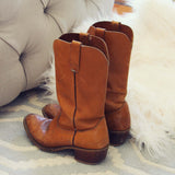 Vintage Honey Cowboy Boots: Alternate View #3