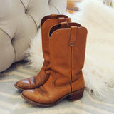 Vintage Honey Cowboy Boots: Alternate View #4