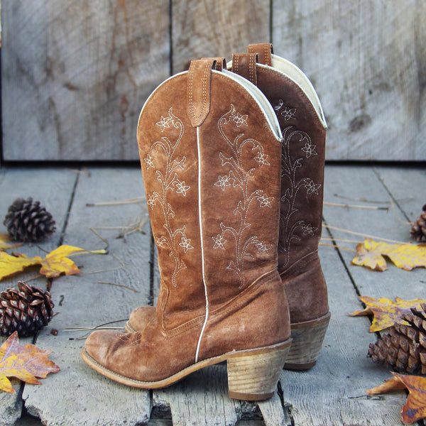 Vintage Suede Boots, Rugged Vintage Leather Boots from Spool  display picture 1