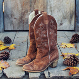 Vintage Suede Boots: Alternate View #1