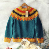 Vintage Cozy Ski Sweater: Alternate View #1