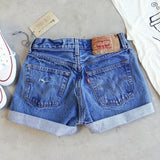 Vintage Cuffed Jean Shorts: Alternate View #3