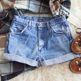Vintage Cuffed Wrangler Shorts: Alternate View #1