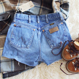Vintage Cut-Off Wrangler Shorts: Alternate View #2