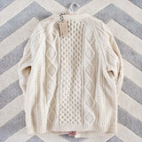 Vintage Irish Fisherman's Knit Sweater: Alternate View #4