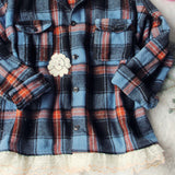 Vintage Lace & Patch Plaid Flannel Coat #5: Alternate View #2