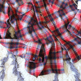Sweet Vintage Boyfriend Plaid Shirt: Alternate View #3