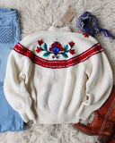 Vintage Floral Soft Sweater: Alternate View #3