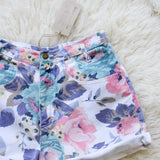Vintage Floral Jean Shorts: Alternate View #2