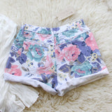 Vintage Floral Jean Shorts: Alternate View #3