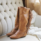Vintage Fringe Boots: Alternate View #3