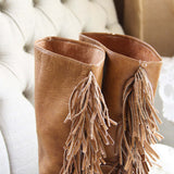 Vintage Fringe Boots: Alternate View #2
