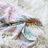 Vintage Rose & Fringe Scarf: Alternate View #3