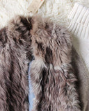 Vintage Fur Knit Sweater Coat: Alternate View #2