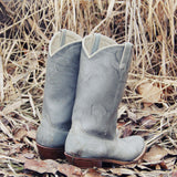 Vintage Gray Dingo Boots: Alternate View #3