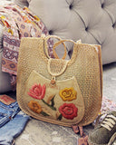 Vintage Floral Hawaii 60's Tote: Alternate View #1