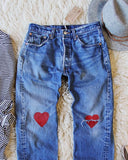Vintage Heart Levi's: Alternate View #2
