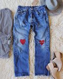 Vintage Heart Levi's: Alternate View #1