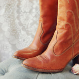 Vintage Honey Stitch Boots: Alternate View #2