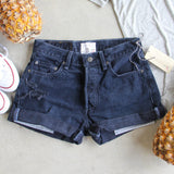 Vintage Indigo Cuffed Shorts: Alternate View #1