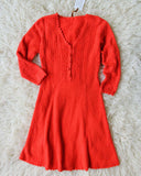 Vintage Sweetheart Knit Sweater Dress: Alternate View #1