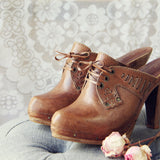 Vintage 70's Lace-up Platforms: Alternate View #2