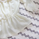 Vintage 70's Lace Top: Alternate View #3