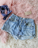 Vintage Levi's Frayed Shorts: Alternate View #1