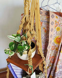 Vintage Macrame Hanging Shelf: Alternate View #2