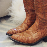 Vintage Marbled Cowboy Boots: Alternate View #2
