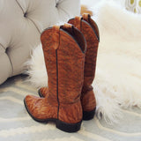 Vintage Marbled Cowboy Boots: Alternate View #4