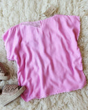 Vintage Pink Mexican Embroidered Top: Alternate View #4