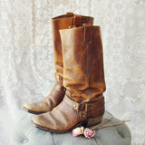 Vintage Moto Boots: Alternate View #1