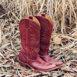 Vintage Feather Stitch Boots: Alternate View #1