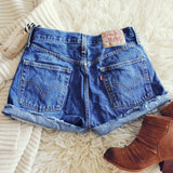 Vintage Cuffed Rose Shorts: Alternate View #3