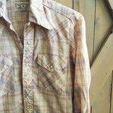 Vintage Cactus Plaid Top: Alternate View #2