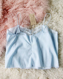 Vintage Sky Blue Lace Cami: Alternate View #3