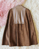 Vintage Suede 60's Cape Jacket: Alternate View #4