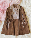 Vintage Suede 60's Cape Jacket: Alternate View #1