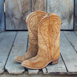 Vintage Suede Stitch Boots: Alternate View #1