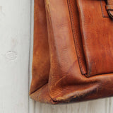 Vintage 70's Leather Tote: Alternate View #3