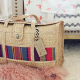 Vintage 70's Large Woven Tote: Alternate View #2