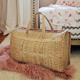 Vintage 70's Large Woven Tote: Alternate View #4
