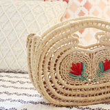 Vintage Tulip Woven Tote: Alternate View #2