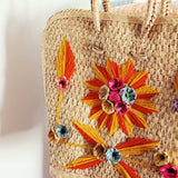 Vintage 70's Woven Tote: Alternate View #2