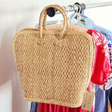 Vintage 70's Woven Tote: Alternate View #3
